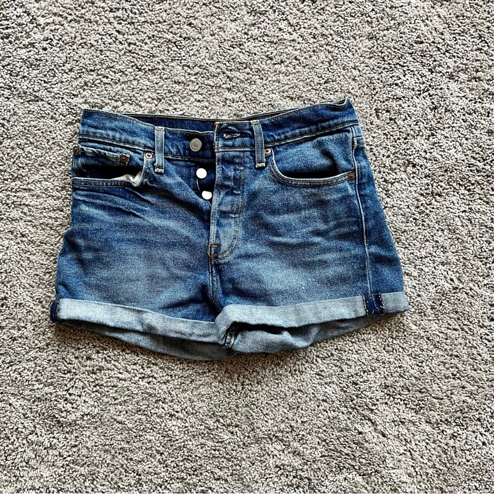 Levi Strauss High Waisted Jean Shorts